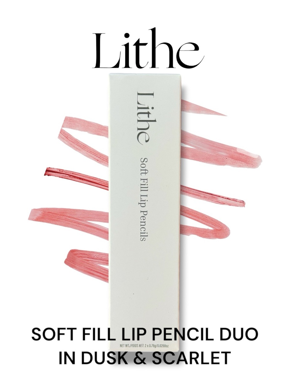 Lithe Soft Fill Lip Pencil Duo in Dusk and Scarlet